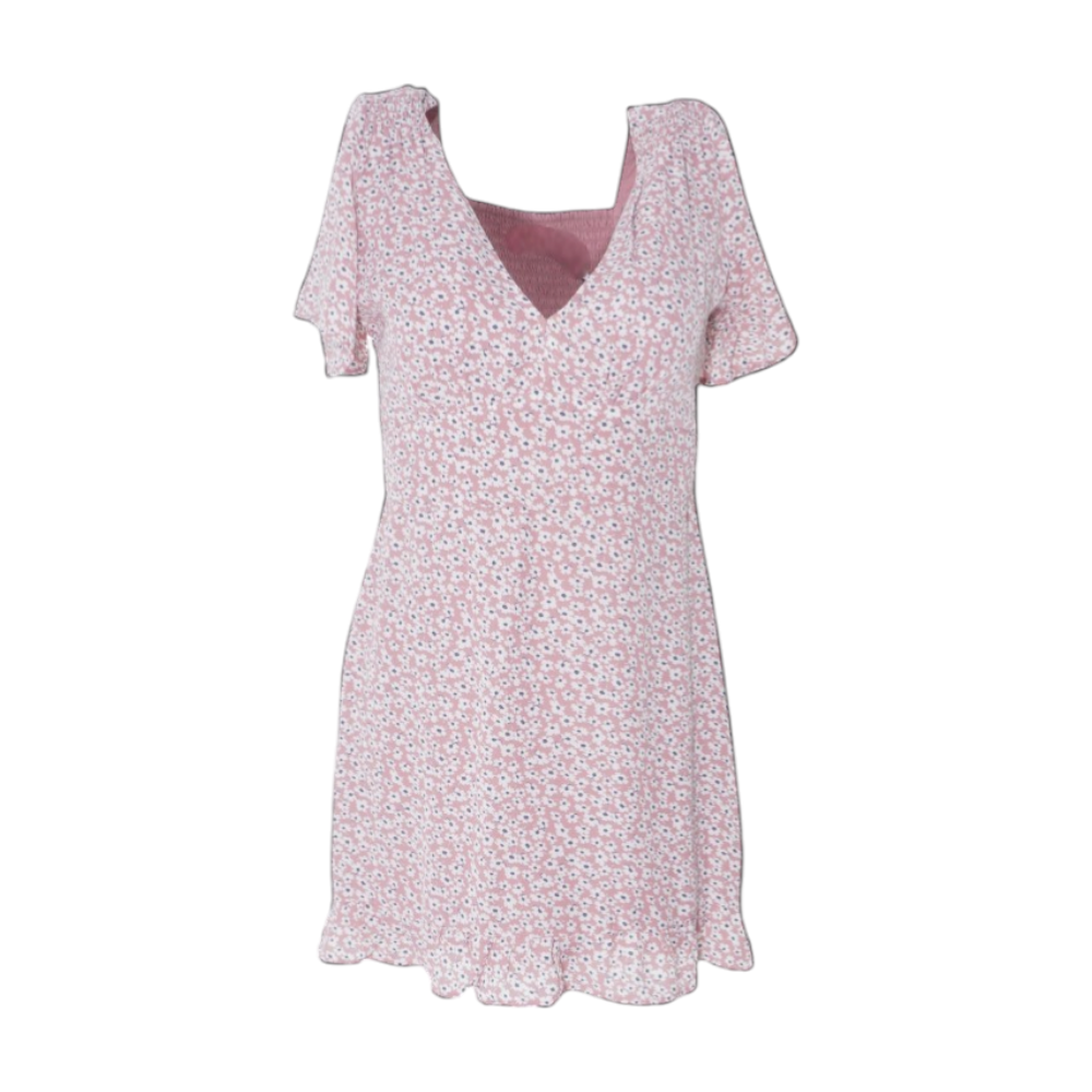 Pink Petite Floral Mini Dress Unclaimed Baggage Pink Petite Floral Mini Dress Unclaimed Baggage
