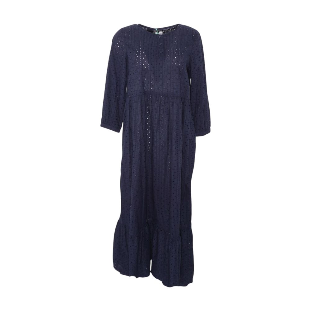 navy eyelet midi dress Size:Normal Size Ruffled Prom Dresses 2026 coastal patterns elijah