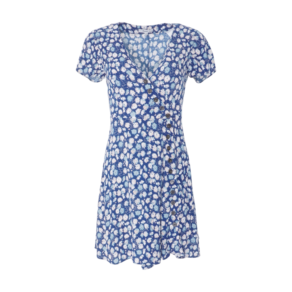 Teal Floral Mini Dress – Unclaimed Baggage