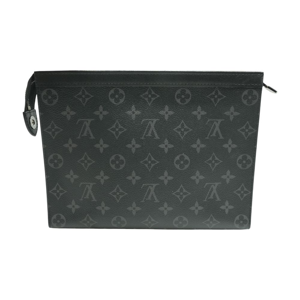 louis vuitton canvas backpack pouch Louis Vuitton Pochette Voyage Monogram Eclipse Canvas mm
