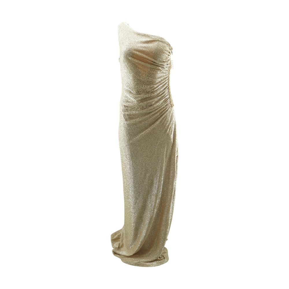 Gold Midi Dress – Unclaimed Baggage