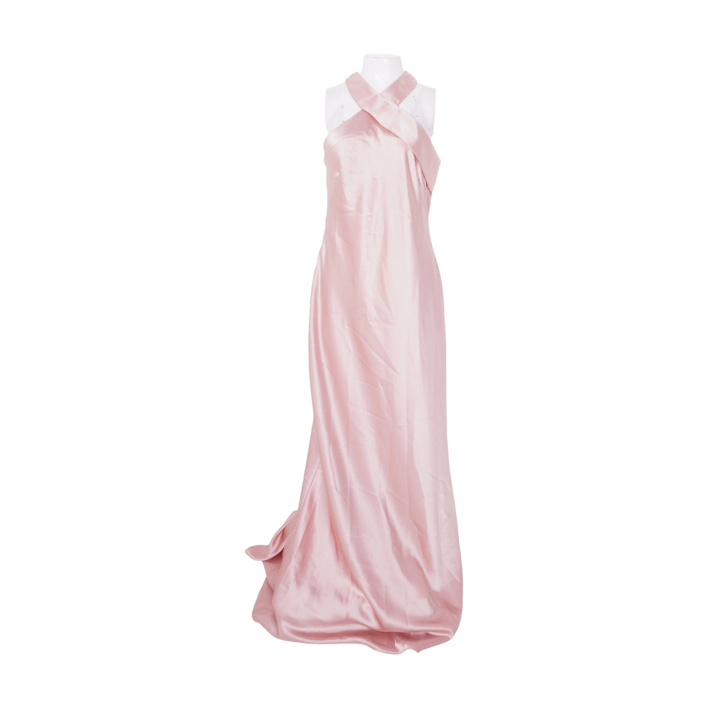 xscape maxi dress Pink – Unclaimed Baggage Color:Pink Print Adriana Alier DOYCE Simple Grace flows effortlessly in Satin Nightgown