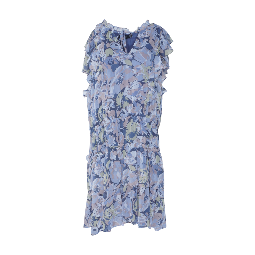 Blue Plus Floral Midi Dress – Unclaimed Baggage