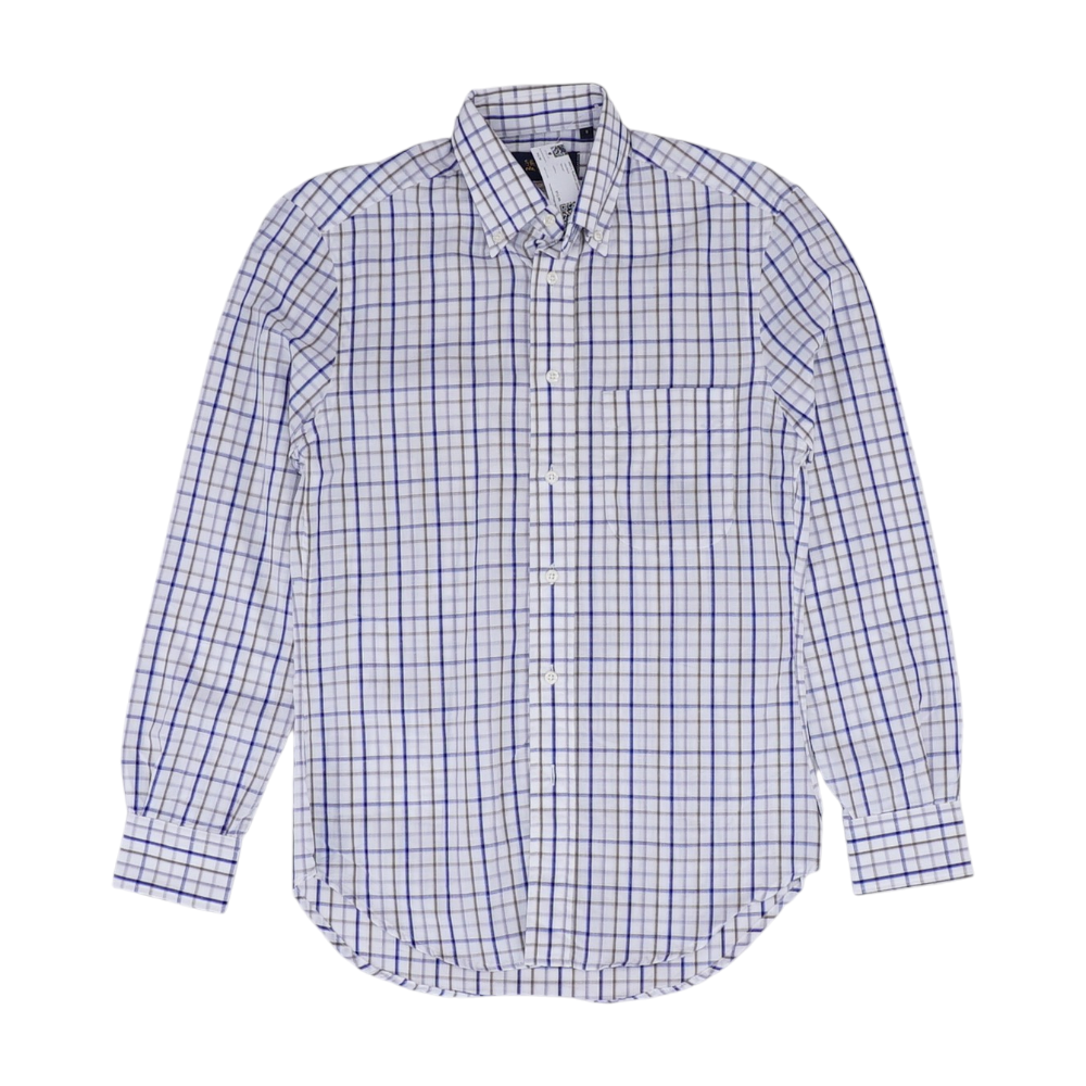Blue Check Long Sleeve Button Down – Unclaimed Baggage