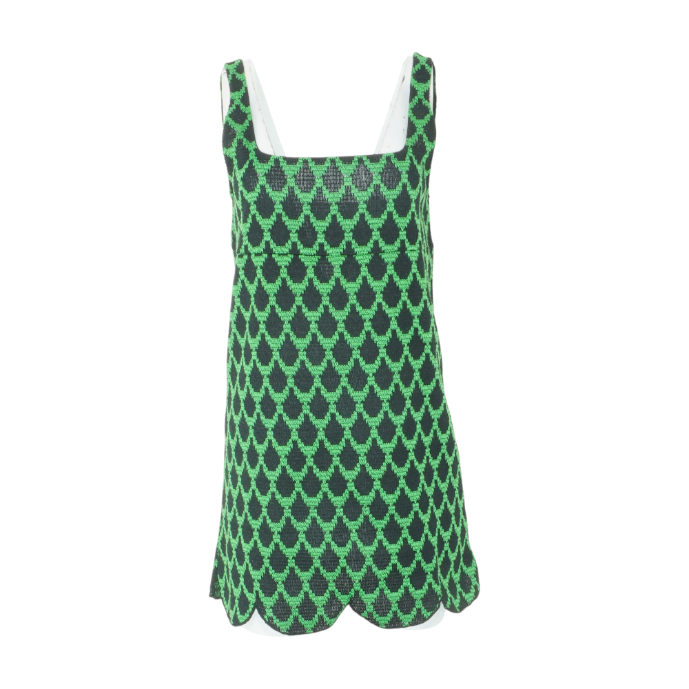 zara mini green dress Black Abstract – Unclaimed Baggage MAY26WK2 Back hidden in Blue Metallic Skater Mini Size:Juniors/Women 1