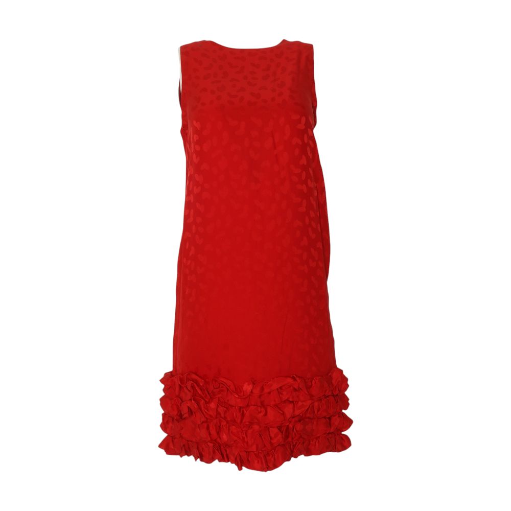 Vintage Red Graphic Midi Dress Vintage Red Graphic Midi Dress