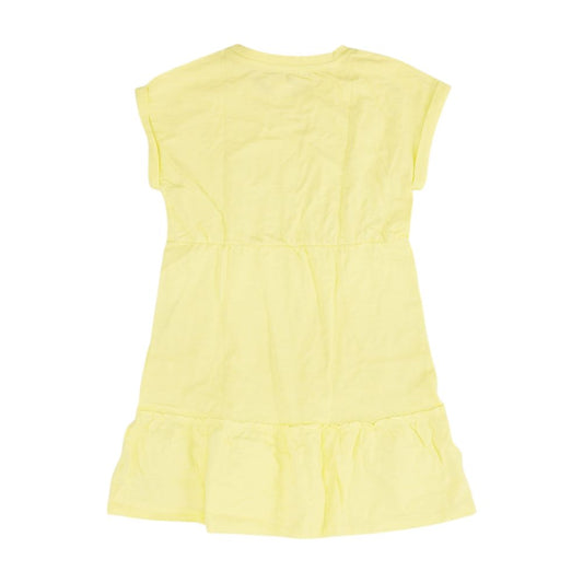 Hover Gap Kids Neon Yellow Solid Midi Dress – Image 2