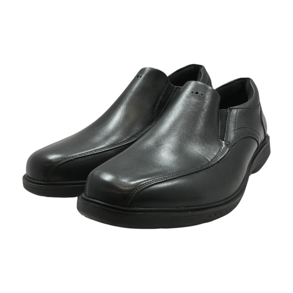 nunn bush dress shoes Black Slip-On black white plaid vest Kid Size:13 Black Dress Jcp Petite Traditional lace