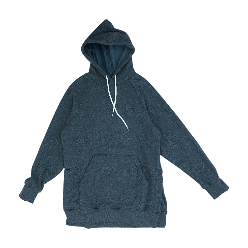 Gray Solid Hoodie Pullover  Unclaimed Baggage