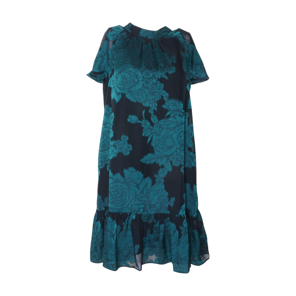 Green Floral Midi Dress