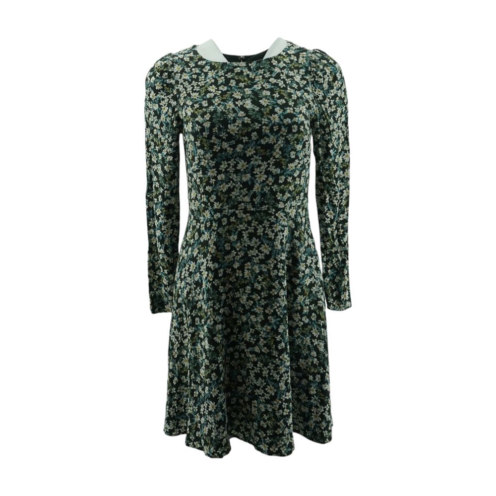 Black Floral Midi Dress