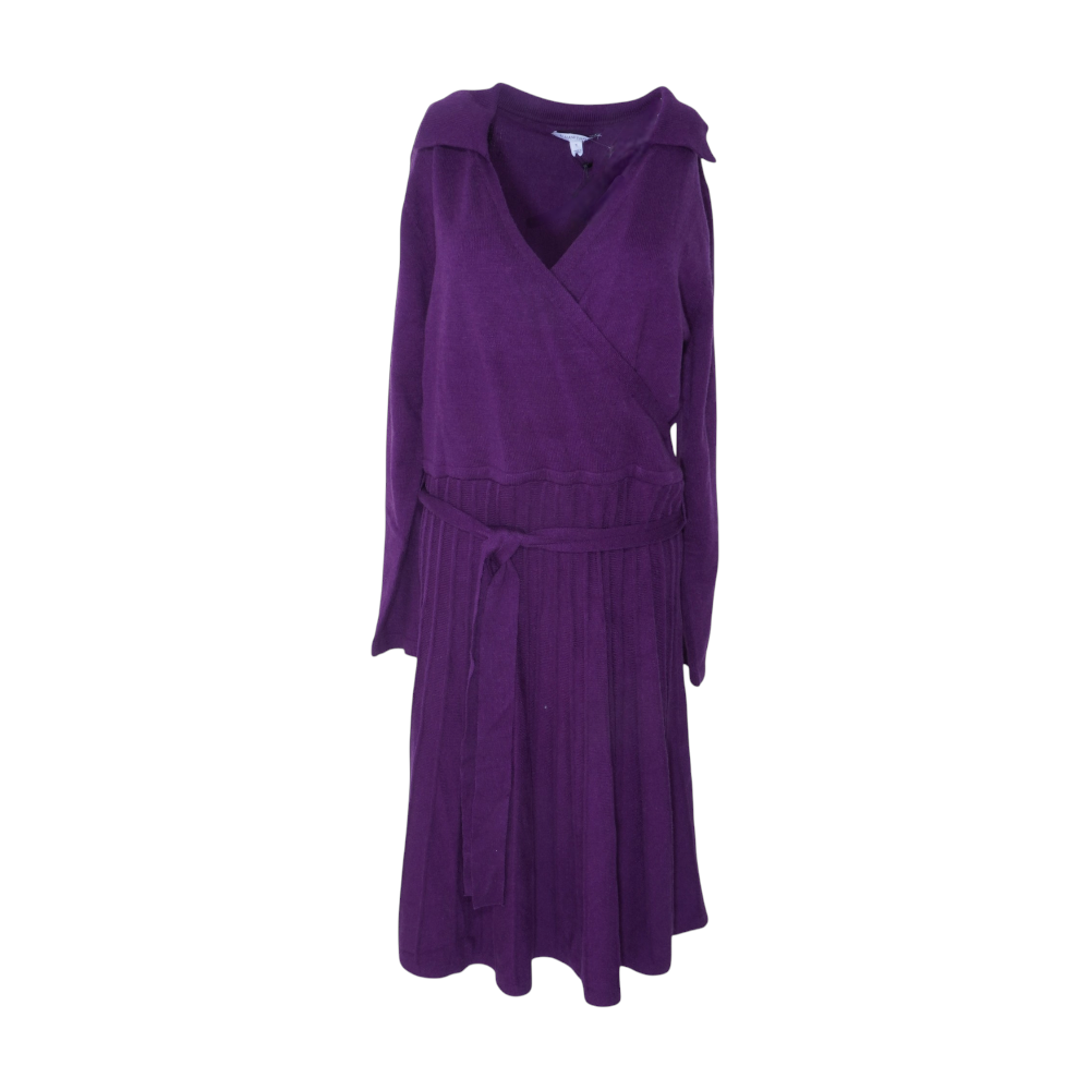 purple midi dress plus size Goddiva Plus Bardot Pleated Midi Dress