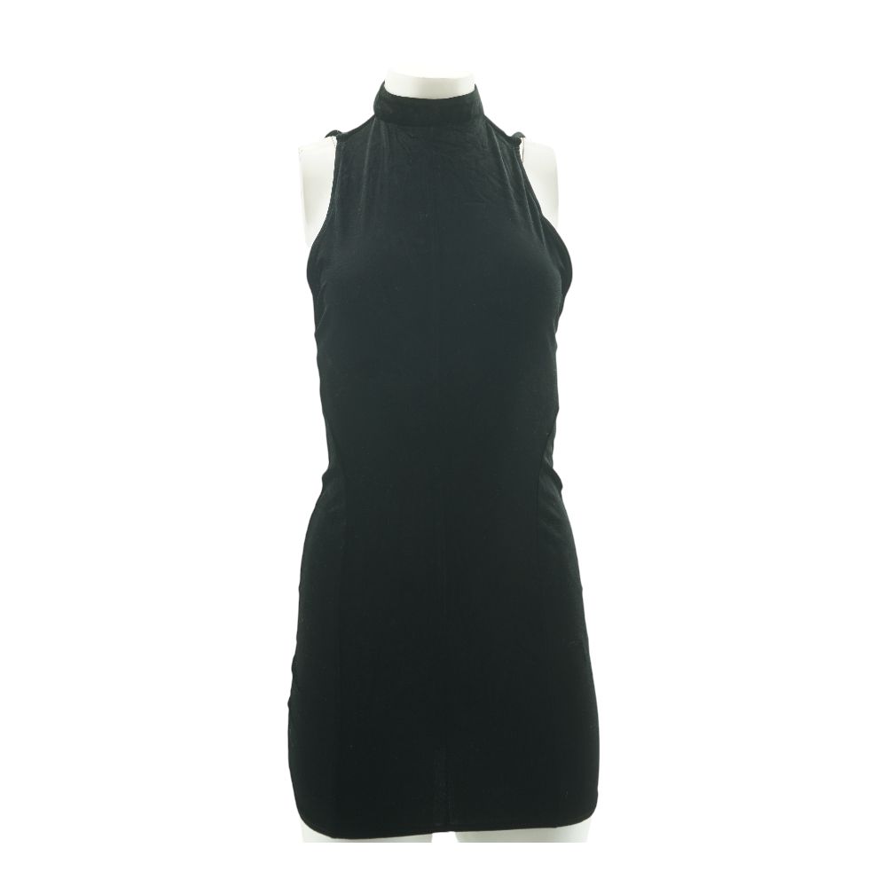bershka black mini dress – Unclaimed Baggage outlet_rehearsaldinner Asymmetrical Ruched Tank Dress Size:8