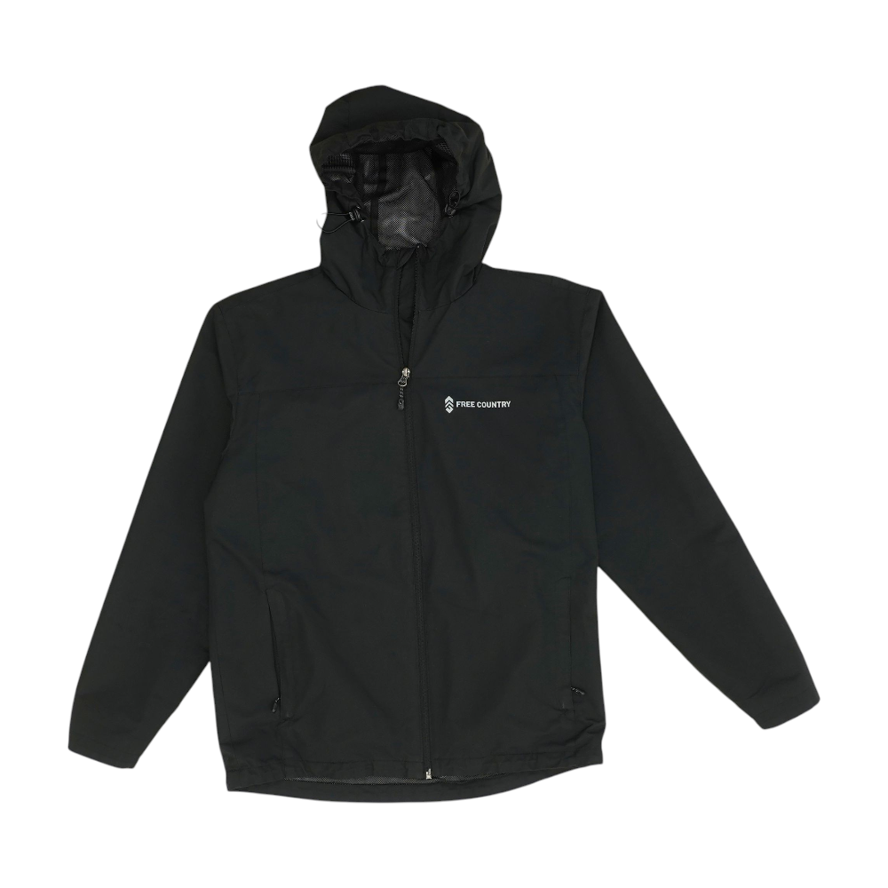 Black Solid Rain Jacket – Unclaimed Baggage