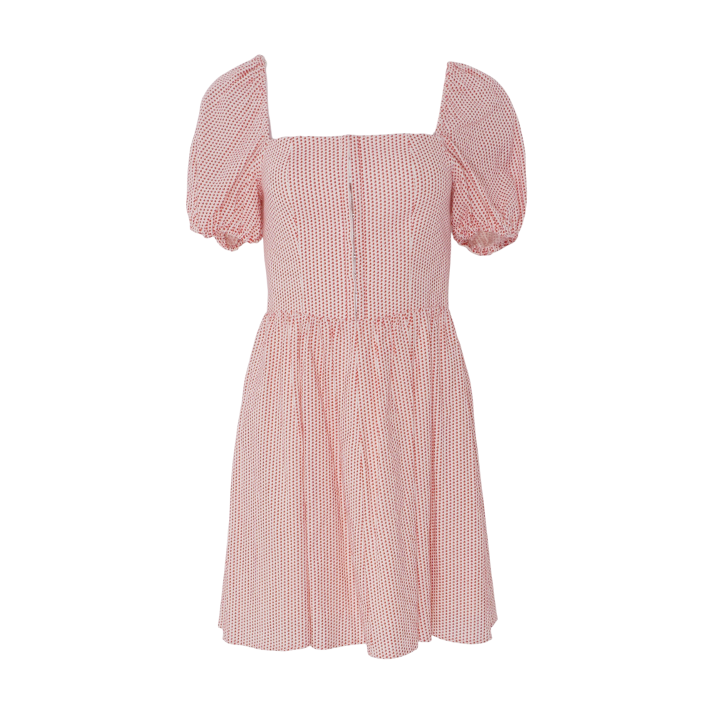 wayf linen dress WAYF Josefina Midi Dress