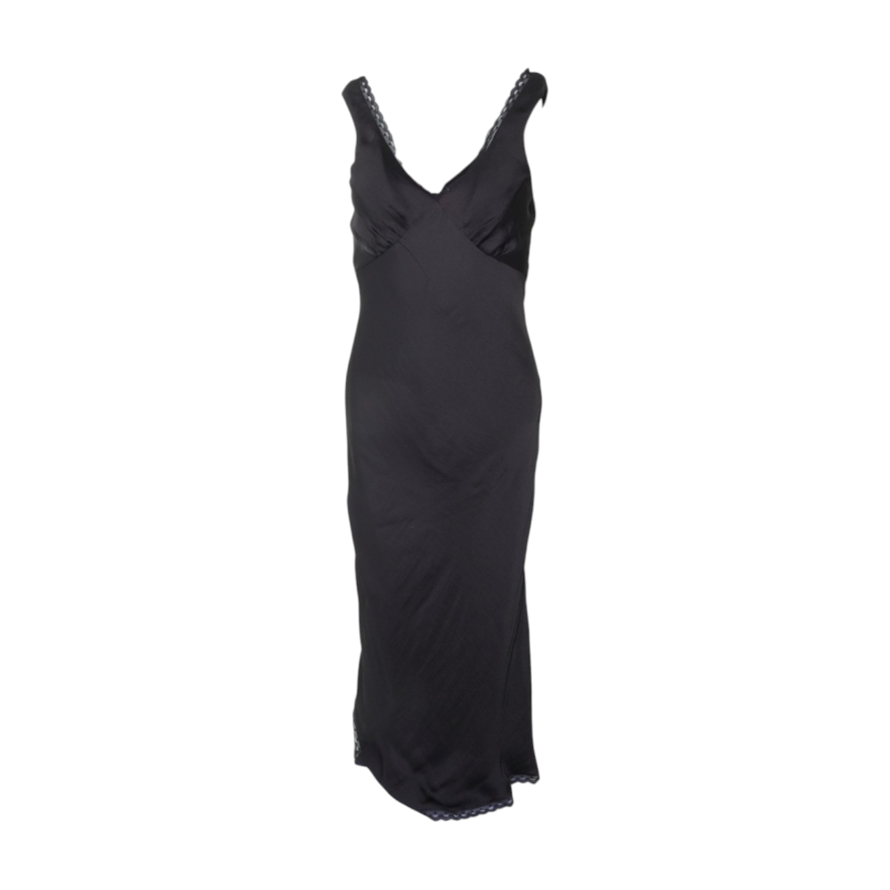 american eagle midi dress Black Length 113cm AE V-Neck Cut-Out Midi Dress