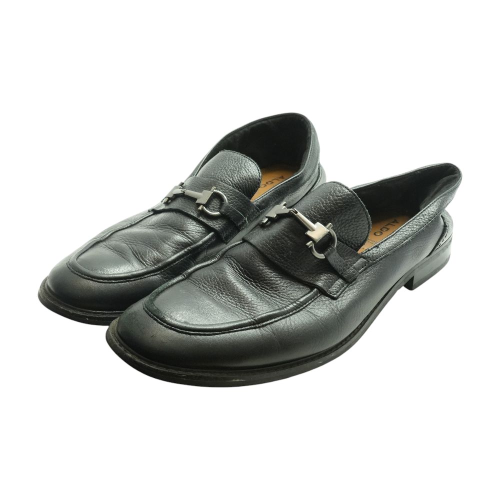 Black Leather Loafer Dress Shoes