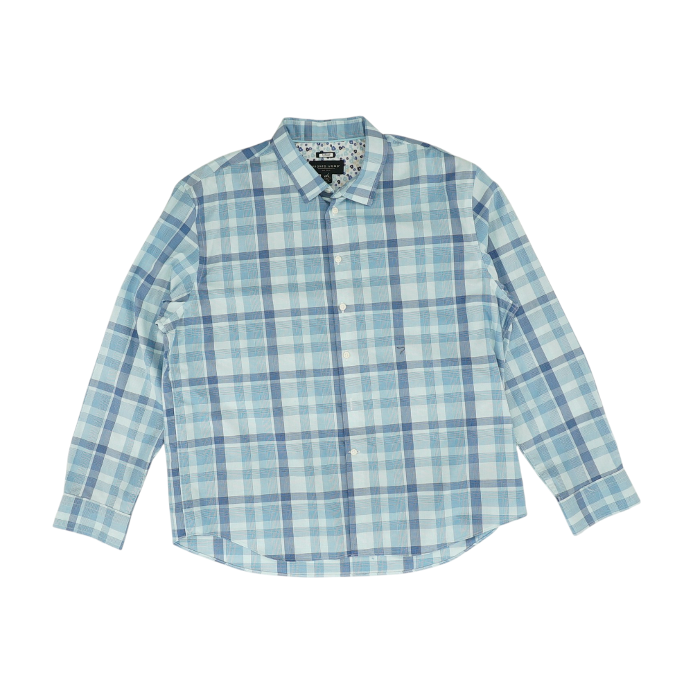 Blue Plaid Long Sleeve Button Down – Unclaimed Baggage