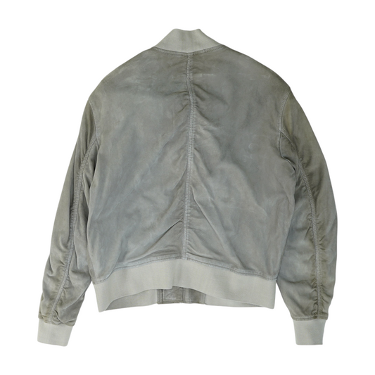 Hover Gray Solid Leather Jacket