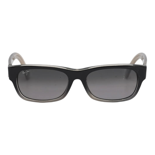 Hover Black Deep Oval Sunglasses
