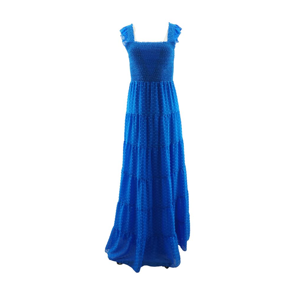 alice and olivia blue long dress Maxi – Unclaimed Baggage Size:US 13 while braided ties add [CODE: FALL10] Season Shift Milla Women's Dramatic fitted