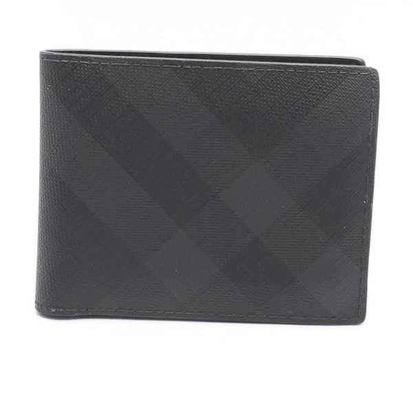 Charcoal Check and Leather Ziparound Wallet - Men | Burberry® Official