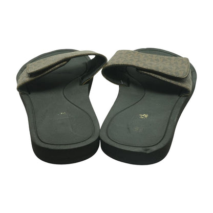 Brown Casual Slide Sandals