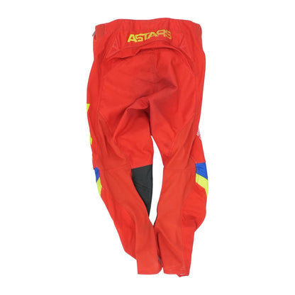 Red Color Block Active Pants