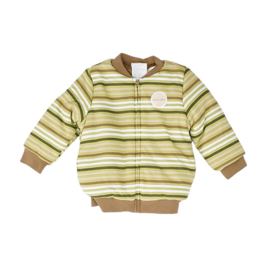 Green Striped Jacket