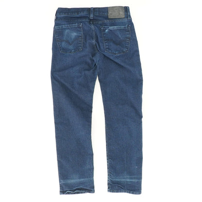 Navy Solid Straight Jeans