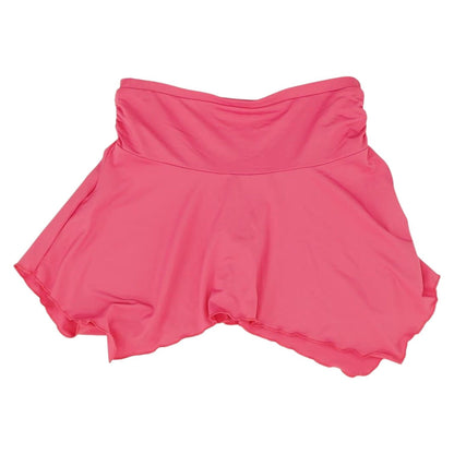 Pink Solid Mini Skirt Set