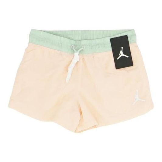 Peach Solid Active Shorts