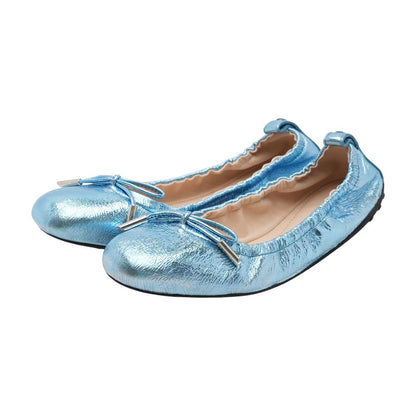 Blue Ballet Flats
