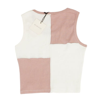 White Color Block T-Shirt