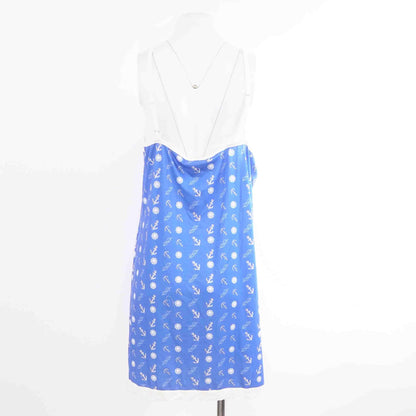 Blue Graphic Mini Dress