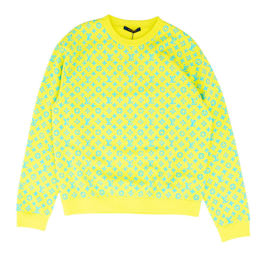 Yellow Monogram Rainbow Playground Sweatshirt Pullover