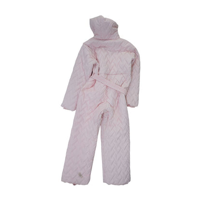 Ski Baby Pink Chevron Quilted Snow Suit