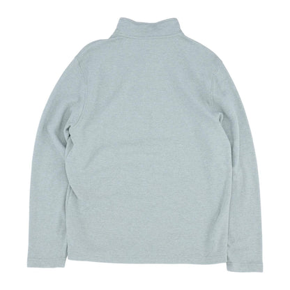 Gray Solid 1/4 Zip Pullover