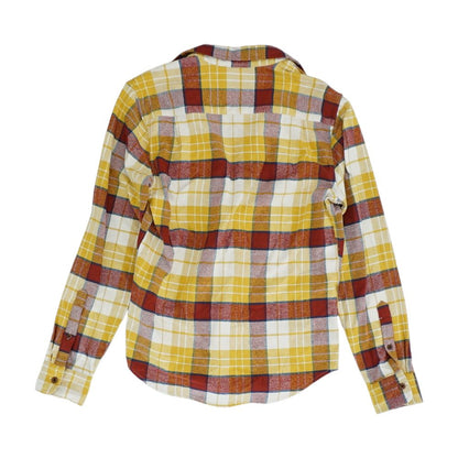 Yellow Plaid Flannel Button Down