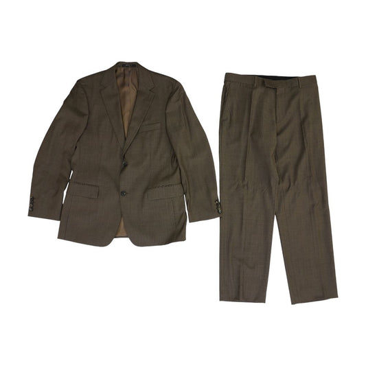 Brown Wool Blend 2pc Suit