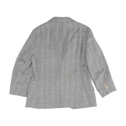 Blue Striped Basketweave Linen and Cotton-Blend Sport Coat