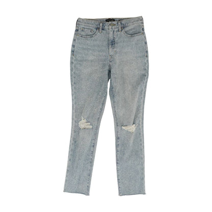 Blue High Rise Slim Leg Jeans