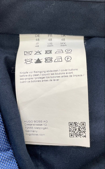 Blue Wool Blend 3pc Suit