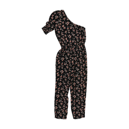 Black Floral Jumpsuit