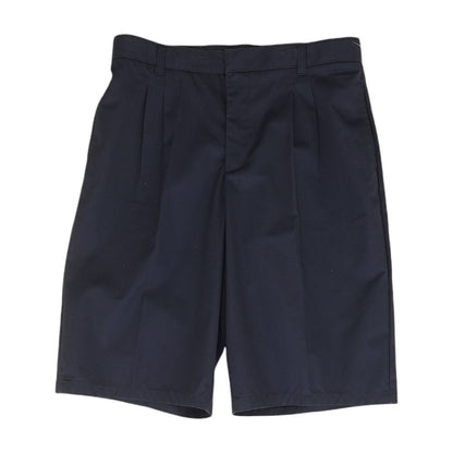 Navy Solid Khaki Shorts