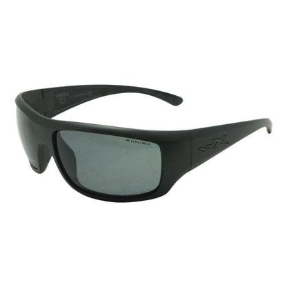Black Omega Rectangle Sunglasses