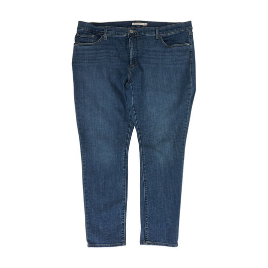 Blue Plus Mid Rise Skinny Leg Jeans