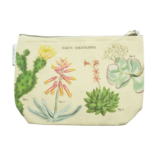 Beige Botany Pouch