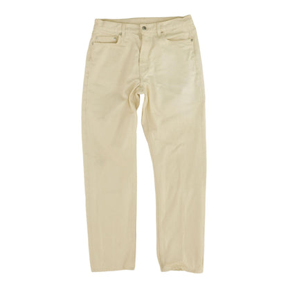 Ivory Solid Relaxed Jeans