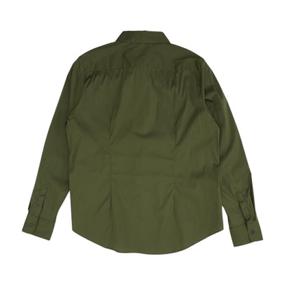 Green Button Down